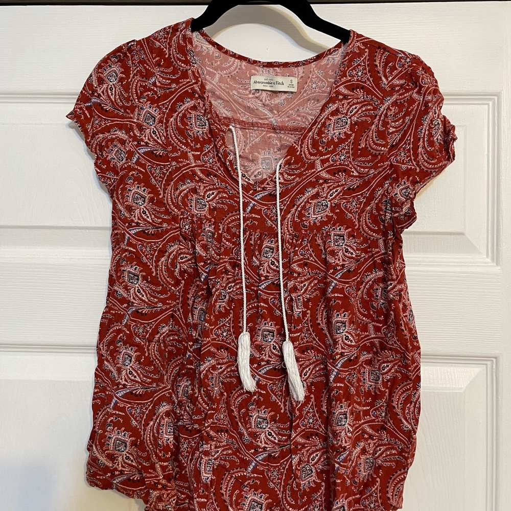 Abercrombie & Fitch Orange Blouse